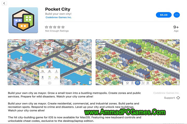 Pocket City V 1.0 Free Download With Crack