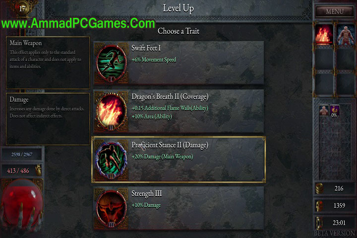 Halls of Torment v1.0 Game Features