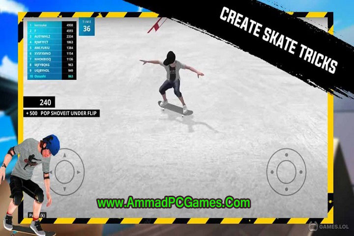 Skate 3 v1.0 Game Features :